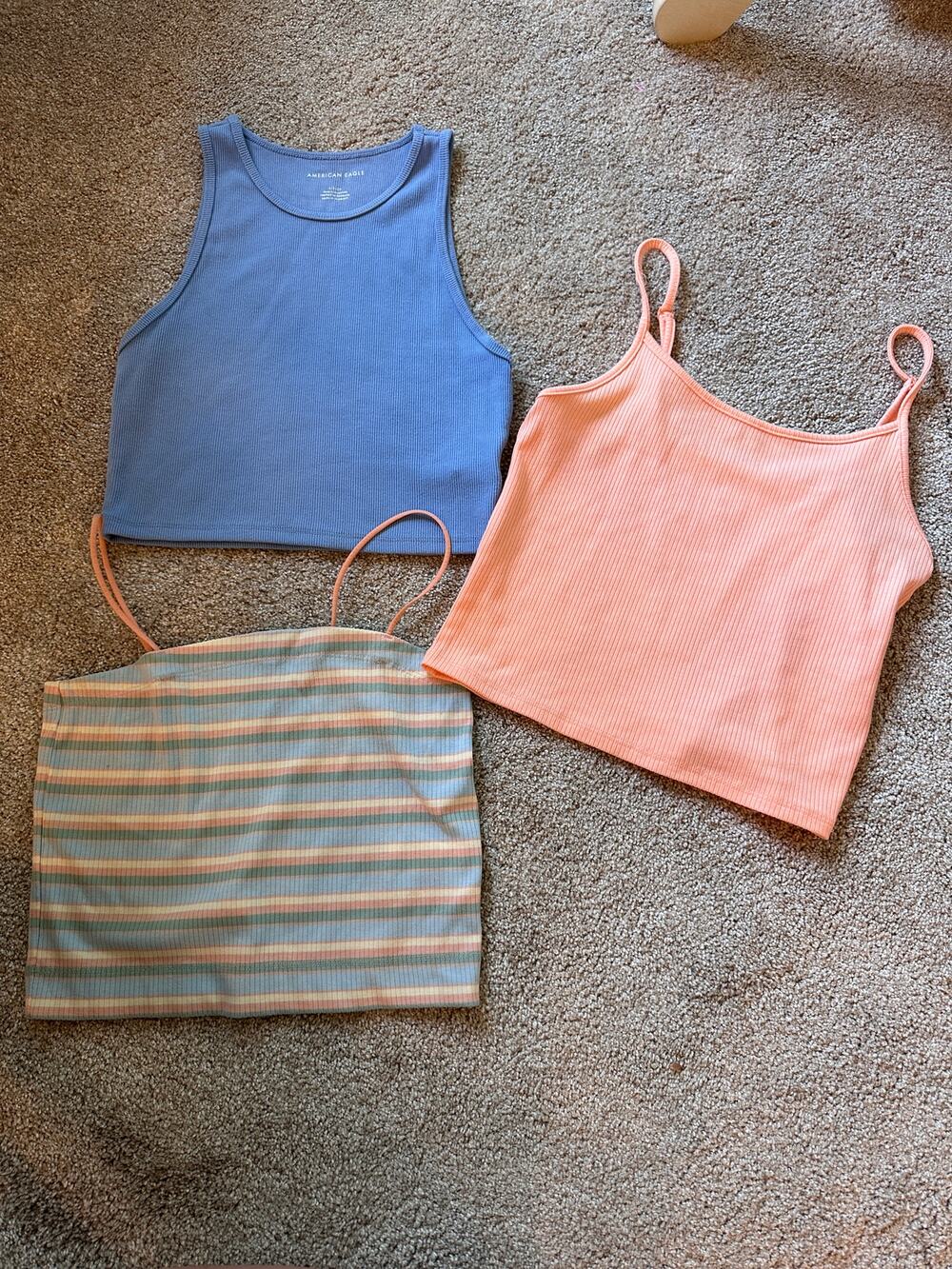 American Eagle Ribbed Crop Top Bundle SMALL